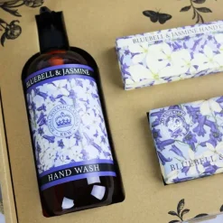 English Soap Company Kew Gardens Bluebell &  Jasmine Essential Hand Care Gift Box- Soaps & Lotions