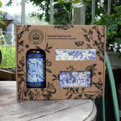 English Soap Company Kew Gardens Bluebell & Jasmine Essential Hand Care Gift Box- Soaps & Lotions