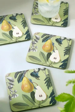 Kew Gardens Fruit and Floral Coasters (Set of 4)- Coasters
