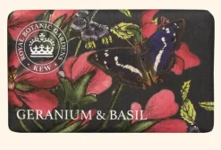 English Soap Company Kew Gardens Geranium & Basil Soap- Soaps & Lotions