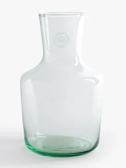 Kew Gardens Living Gardens Recycled Carafe with Etched Logo- Glassware