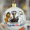 Alison Gardiner King Charles III Coronation China Bauble- Royal|Christmas Decorations