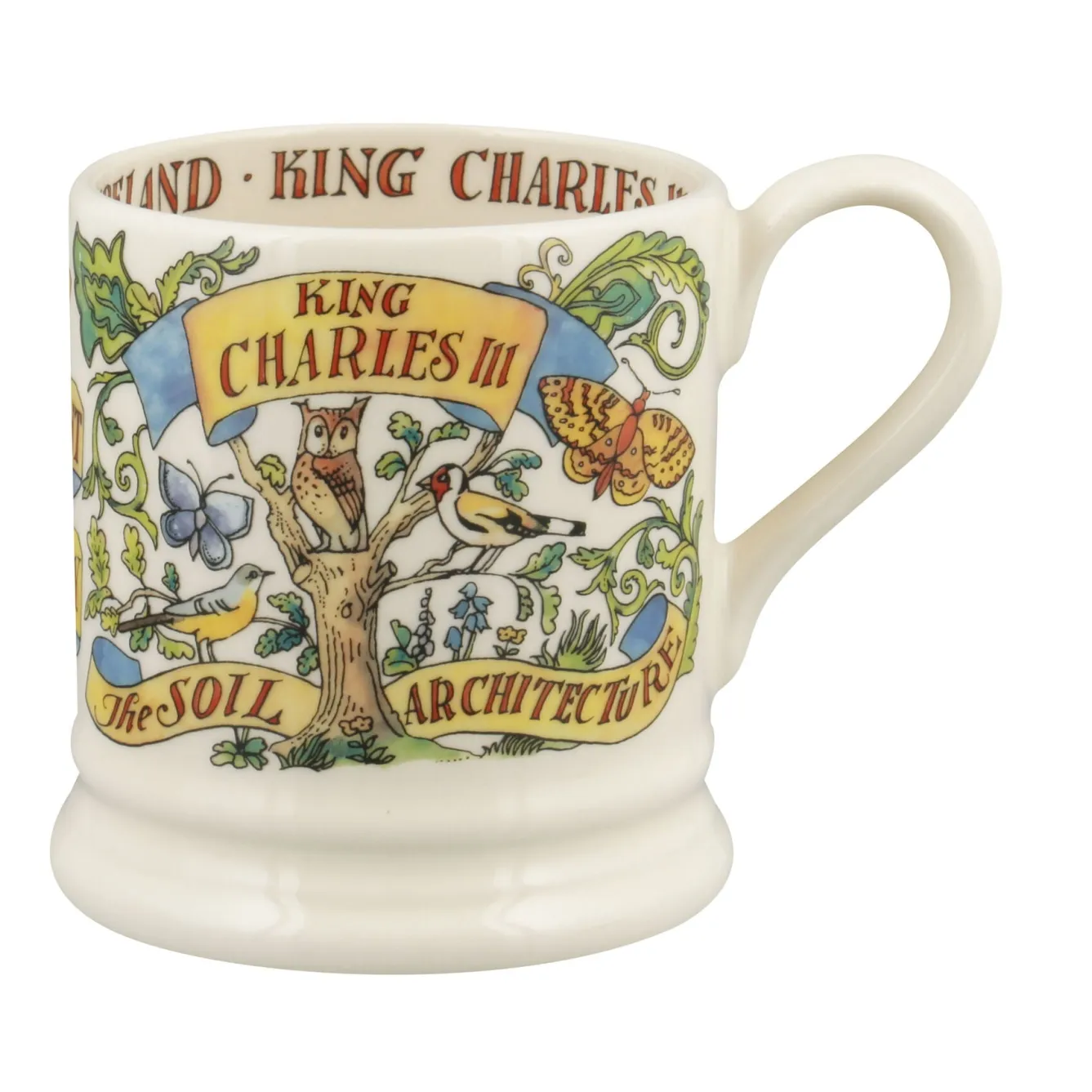 Emma Bridgewater King Charles III 1/2 Pint Mug- Royal|Royal Family