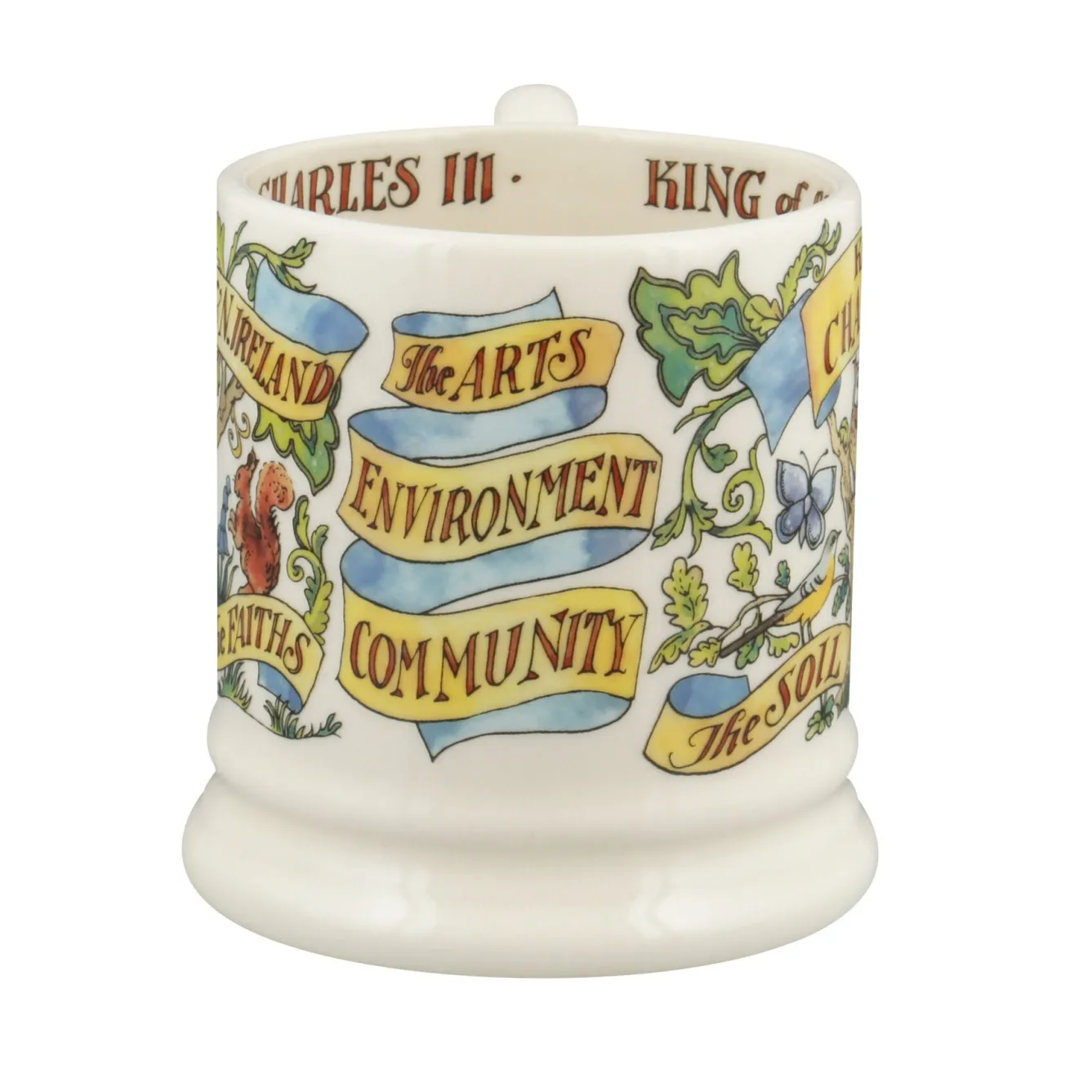 Emma Bridgewater King Charles III 1/2 Pint Mug- Royal|Royal Family