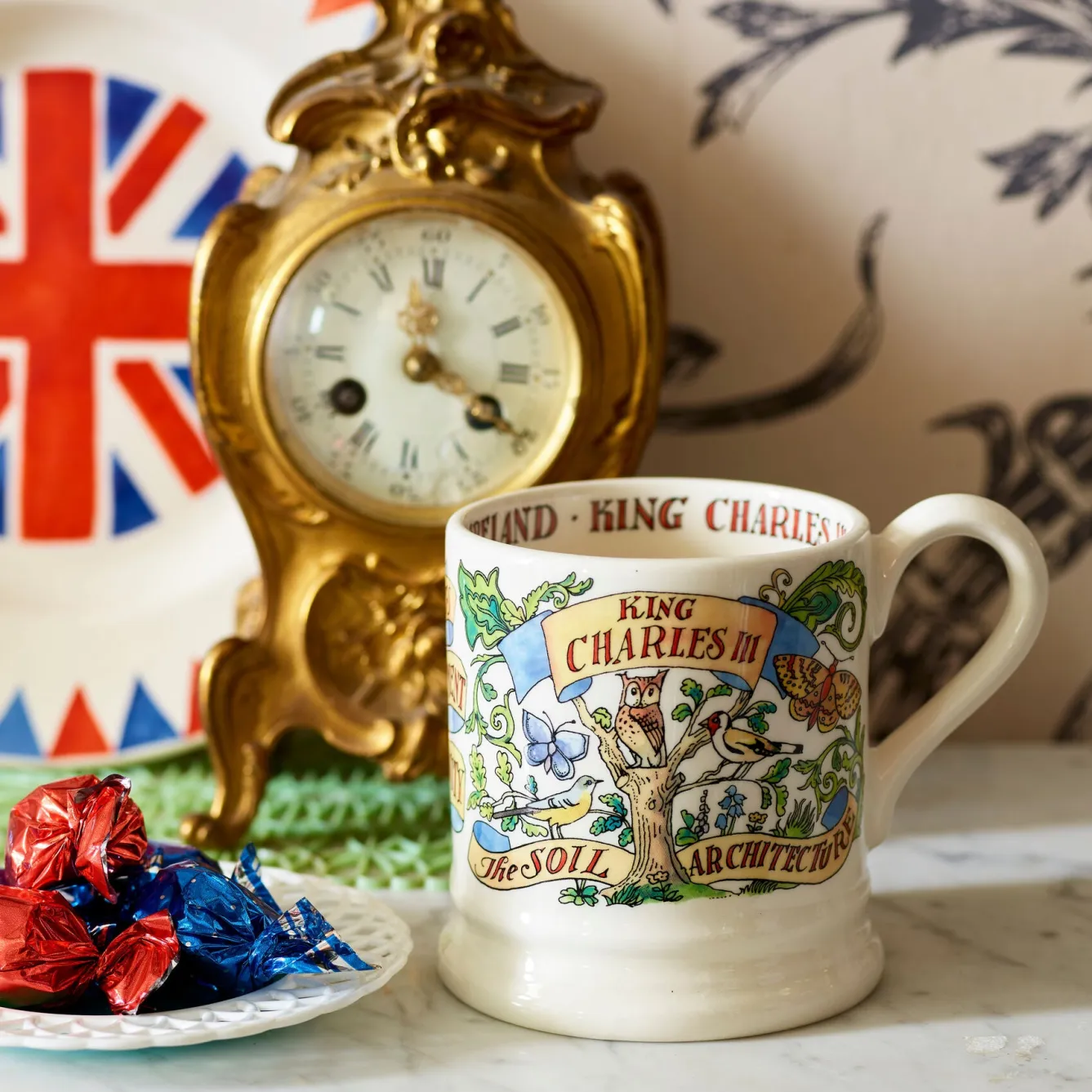 Emma Bridgewater King Charles III 1/2 Pint Mug- Royal|Royal Family