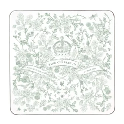 Victoria Eggs King Charles lll Coronation Set of 4 Coasters- Royal|Coasters