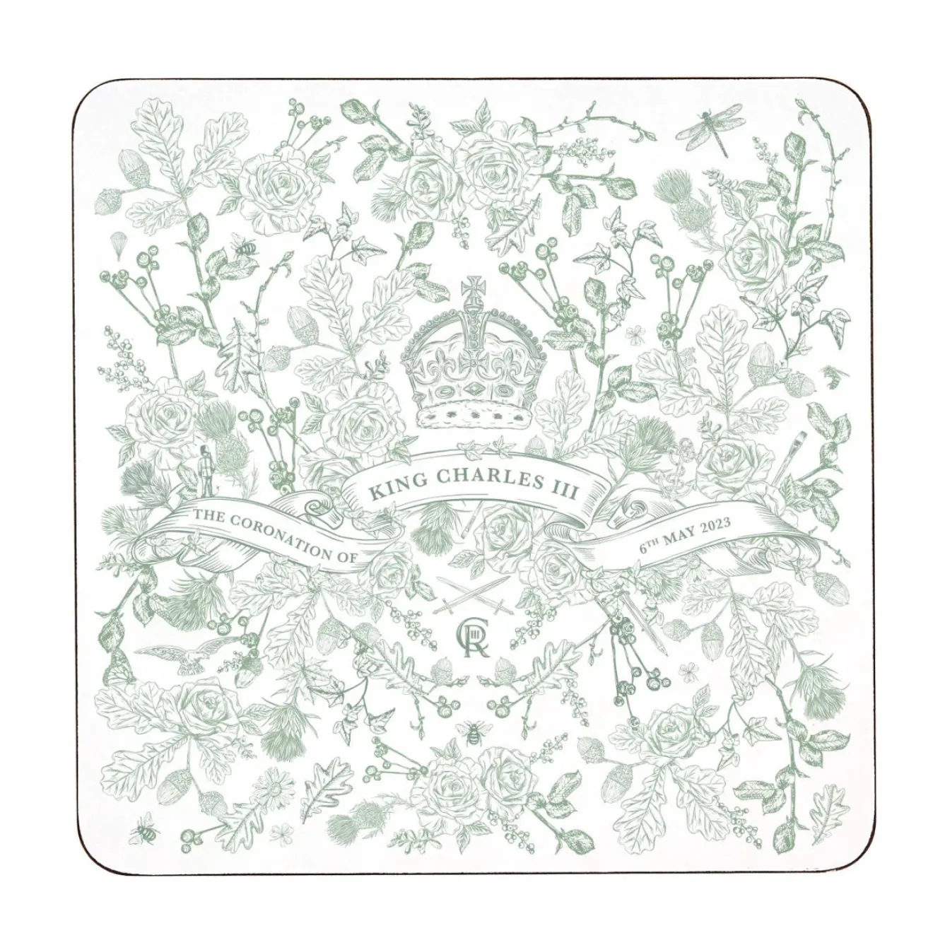 Victoria Eggs King Charles lll Coronation Set of 4 Coasters- Royal|Coasters