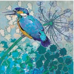 Emma Ball Kingfisher Greetings Card- Greeting Cards