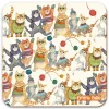 Emma Ball Kittens in Mittens Patterned Coaster- Tea|Coasters
