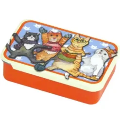 Emma Ball Kittens in Mittens Set of 6 Stitch Markers in a Tin- Crafts