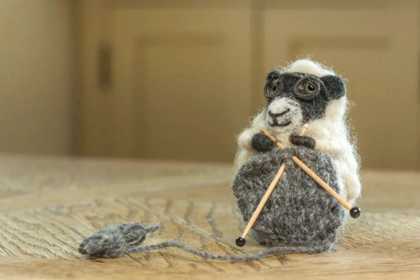 Sew Heart Felt Knitting Nora Sheep from Woolacombe- Children