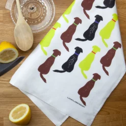 Lucky Lobster Labrador Tea Towel- Tea|Tea Towels
