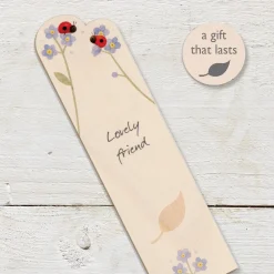 Ginger Betty Ladybirds Lovely Friend Wooden Book Mark- Books