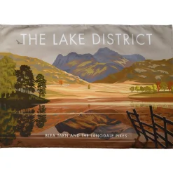 Town Towels Lake District - Blea Tarn and the Langdale Pikes Tea Towel- Tea|Tea Towels