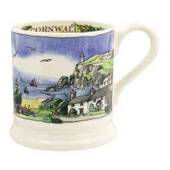 Emma Bridgewater Landscapes of Dreams Cornish Beaches 1/2 Pint Mug- Places|Great Britain