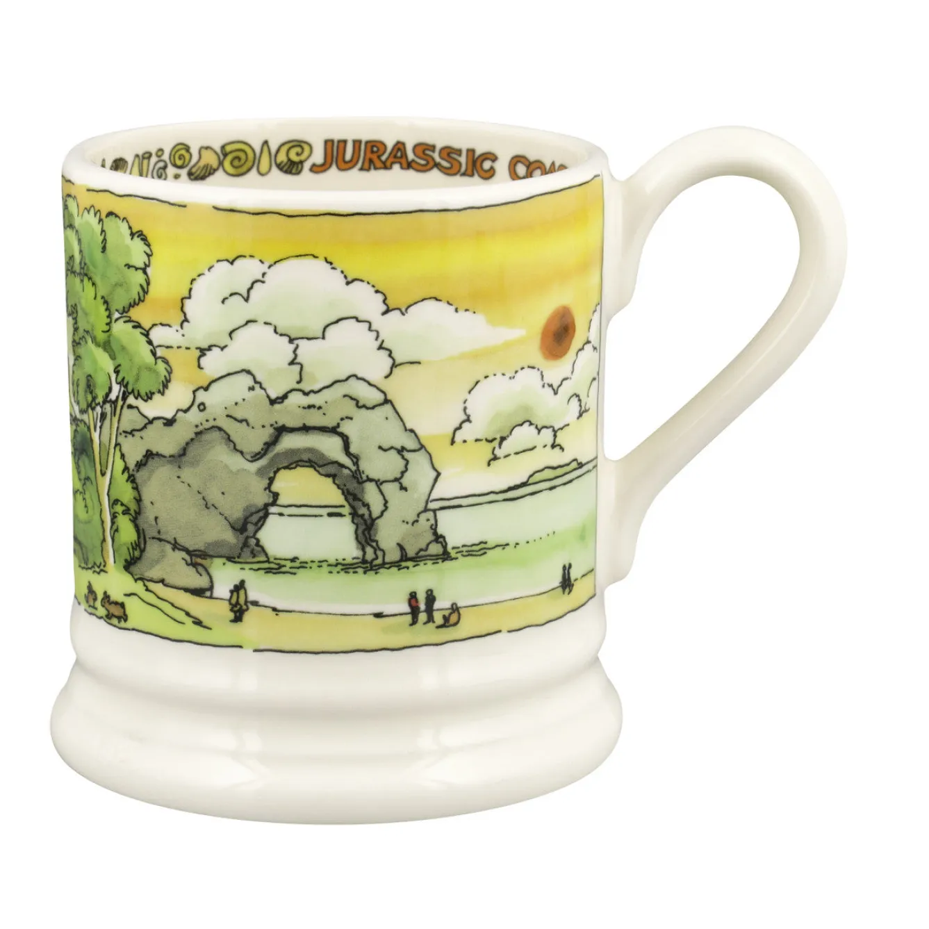 Emma Bridgewater Landscapes of Dreams Jurassic Coastline 1/2 Pint Mug- Places