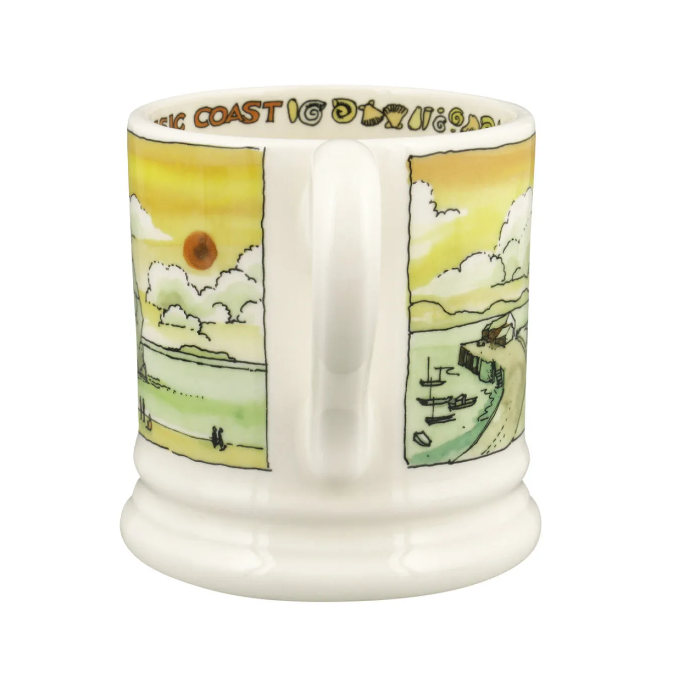 Emma Bridgewater Landscapes of Dreams Jurassic Coastline 1/2 Pint Mug- Places