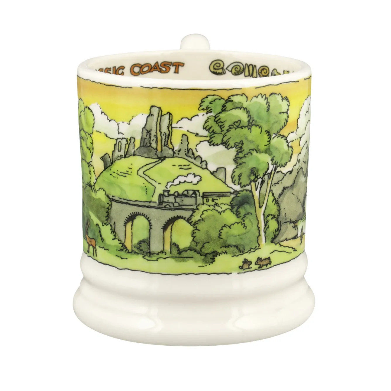 Emma Bridgewater Landscapes of Dreams Jurassic Coastline 1/2 Pint Mug- Places