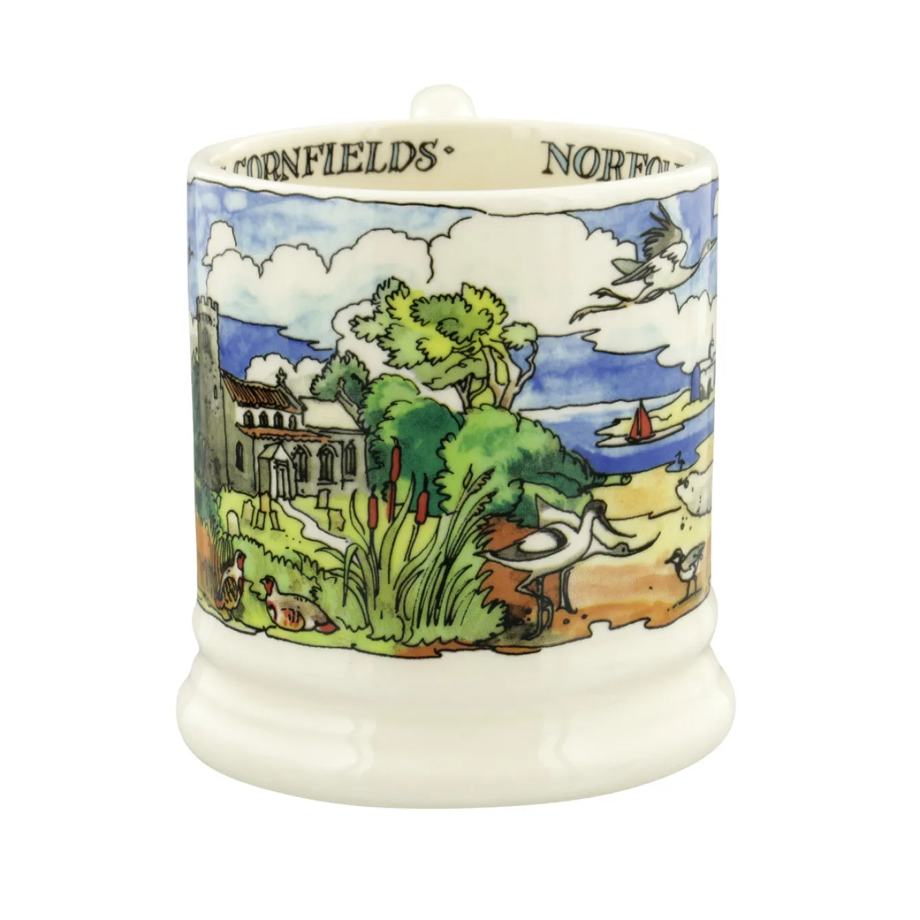 Emma Bridgewater Landscapes of Dreams Norfolk Coast 1/2 Pint Mug- Places|Great Britain