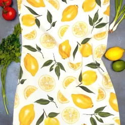 Corinne Alexander Lemon Tea Towel by- Tea|Tea Towels