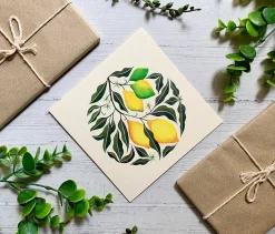 Becky Amelia Lemon Tree Greeting Card- Greeting Cards