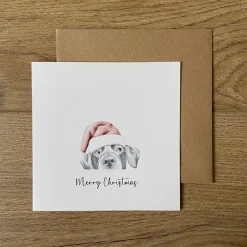 Katherine Sheard Designs Lenny Lab Christmas Greetings Card- Greeting Cards