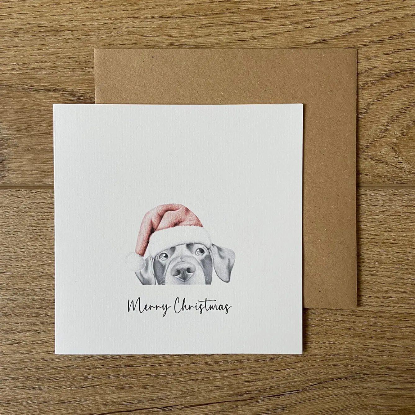 Katherine Sheard Designs Lenny Lab Christmas Greetings Card- Greeting Cards