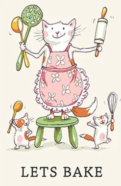 Two Bad Mice Let's Bake Tea Towel- Tea|Tea Towels