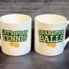 Mclaggan Smith Let's Play Tennis Bone China Mug- Whimsical|Food & Drink
