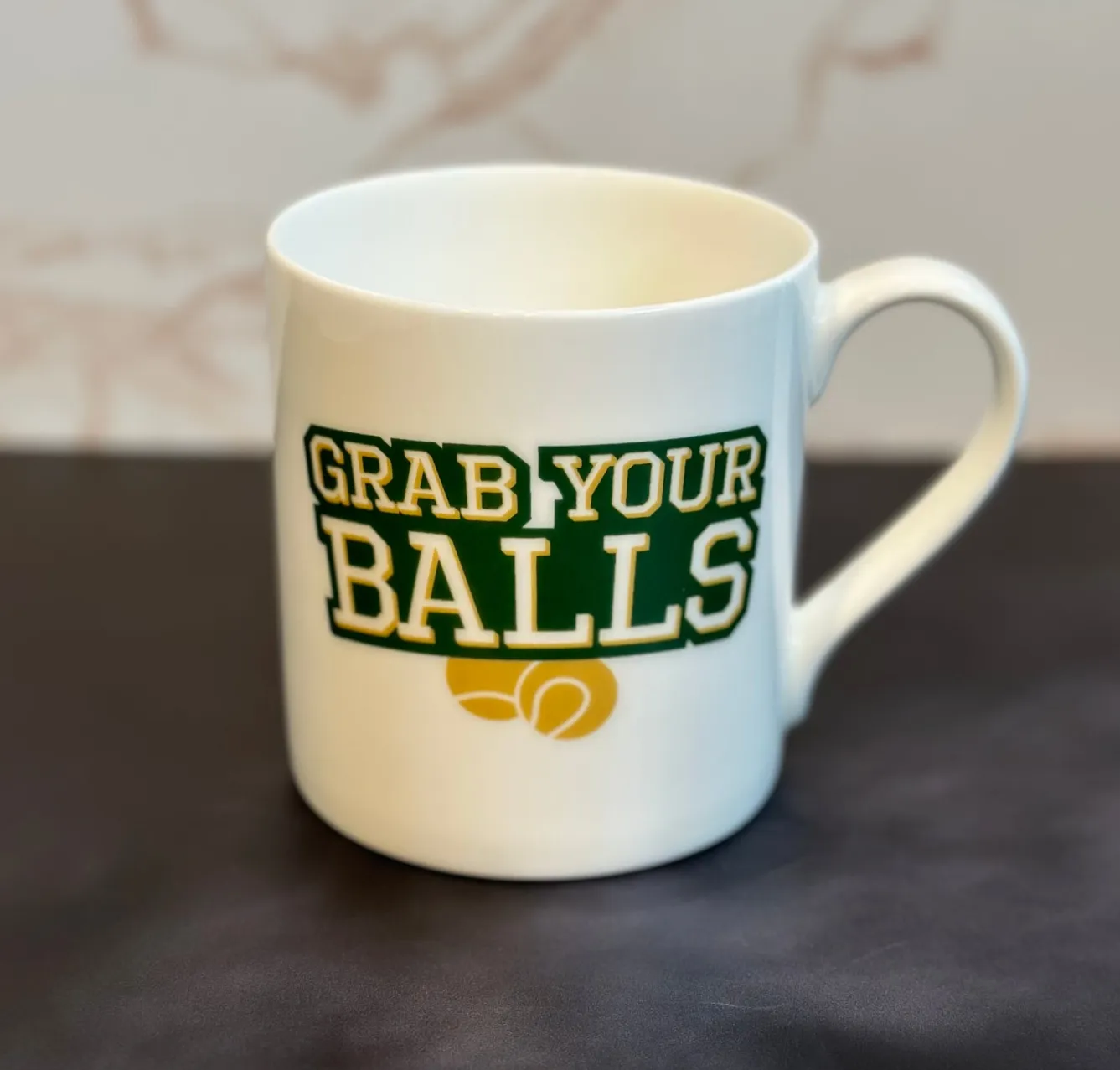 Mclaggan Smith Let's Play Tennis Bone China Mug- Whimsical|Food & Drink