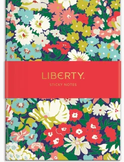 Chronicle Books Liberty Floral Sticky Notes Hard Cover Book- Stationery