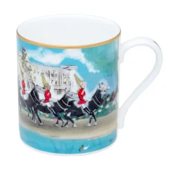 Halcyon Days Life Guards on Parade Bone China Mug- Royal|Royal Family