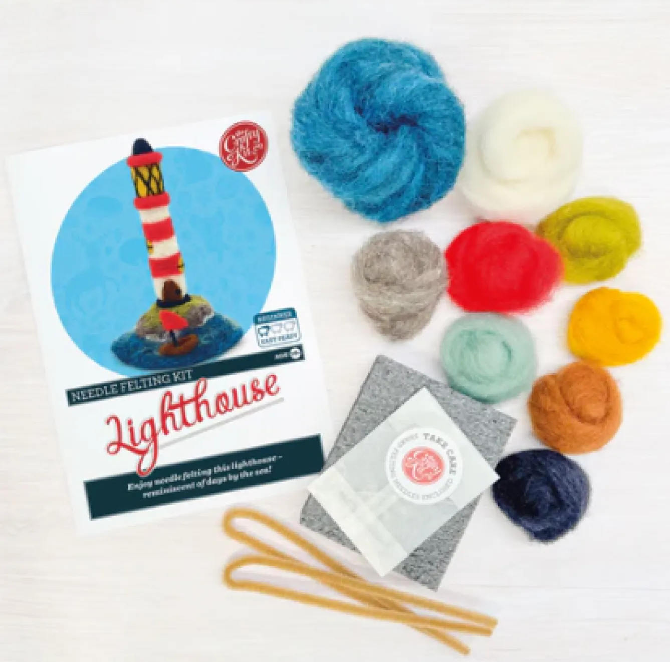 The Crafty Kit Co. Lighthouse Needle Felting Kit- Crafts