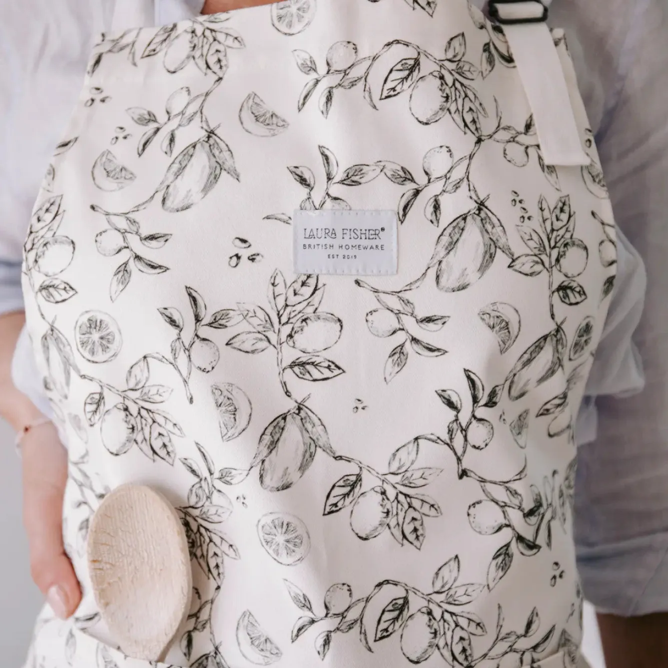 Laura Fisher Lime & Mango Botanical Apron- Aprons