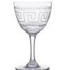 The Vintage List Liqueur Glass with Greek Key Design by- Glassware