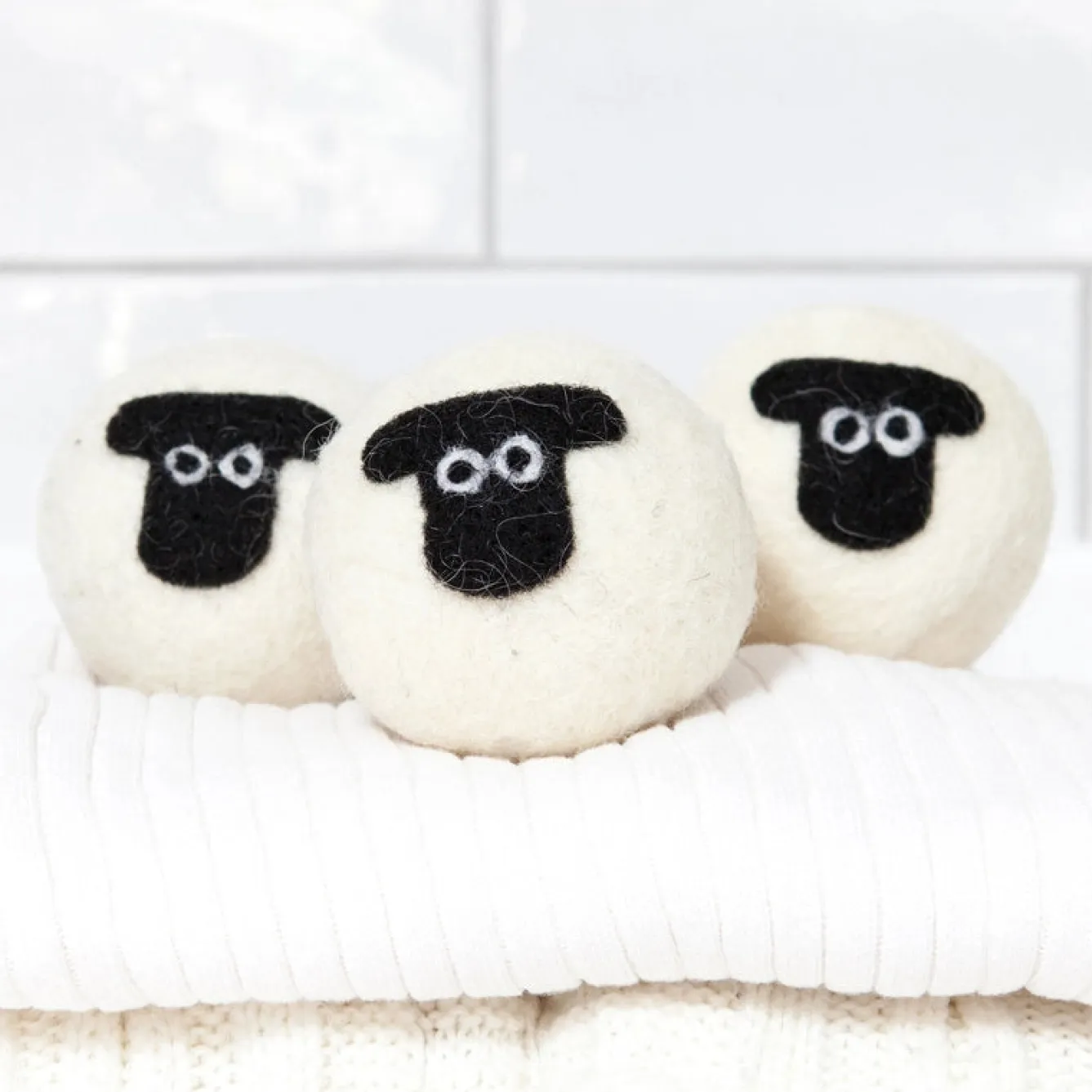 Little Beau Sheep Suffolk Sheep Wool Dryer Balls - pack of 3- Soaps & Lotions|Home Fragrance