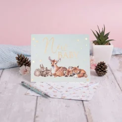 Wrendale Designs 'Little Forest' New Baby Greetings Card- Greeting Cards|Children