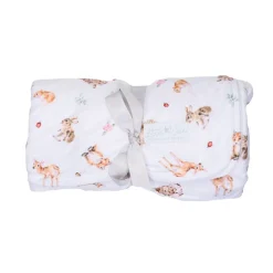Wrendale Designs 'Little Forest' Woodland Animals Baby Blanket- Children