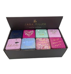 Sara Miller London Little Gestures Small Square Tins- Novelty