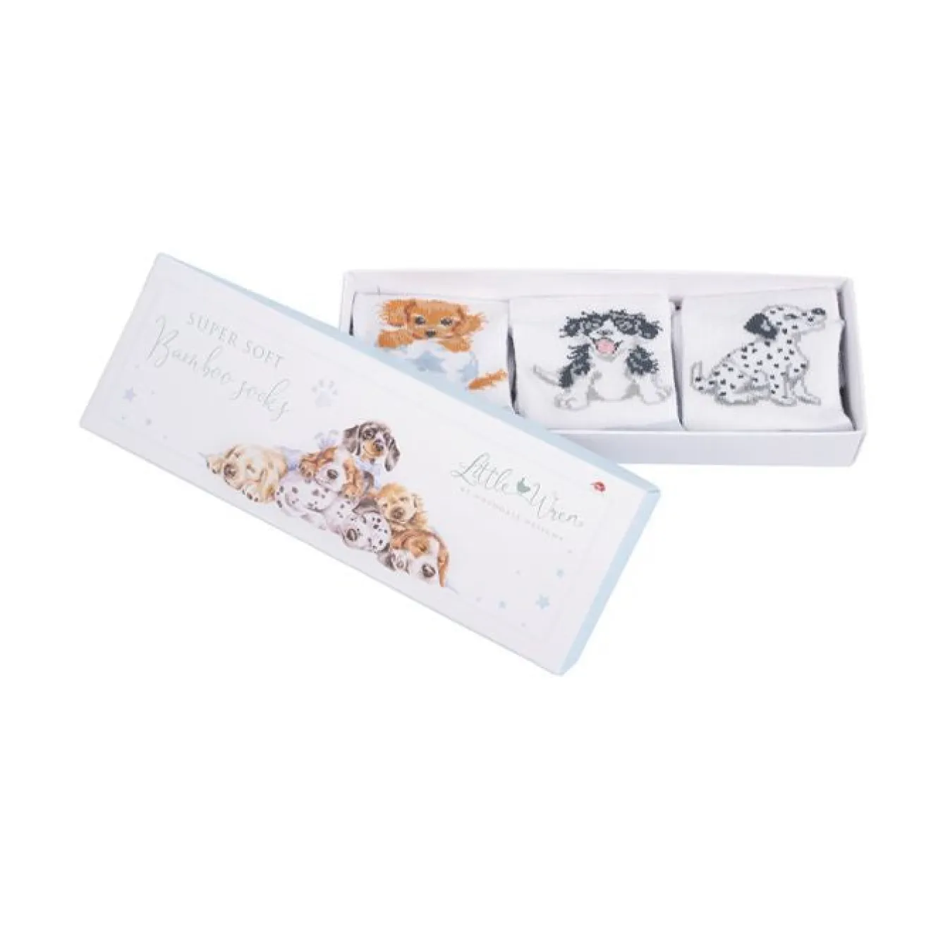 Wrendale Designs 'Little Paws' Dog Baby Socks Set- Children