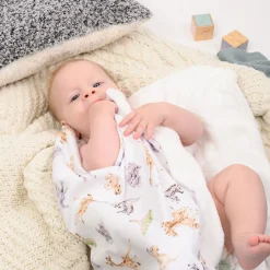 Wrendale Designs 'Little Savannah' African Animals Baby Blanket- Children