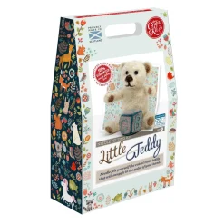 The Crafty Kit Co. Little Teddy Needle Felting Kit- Crafts