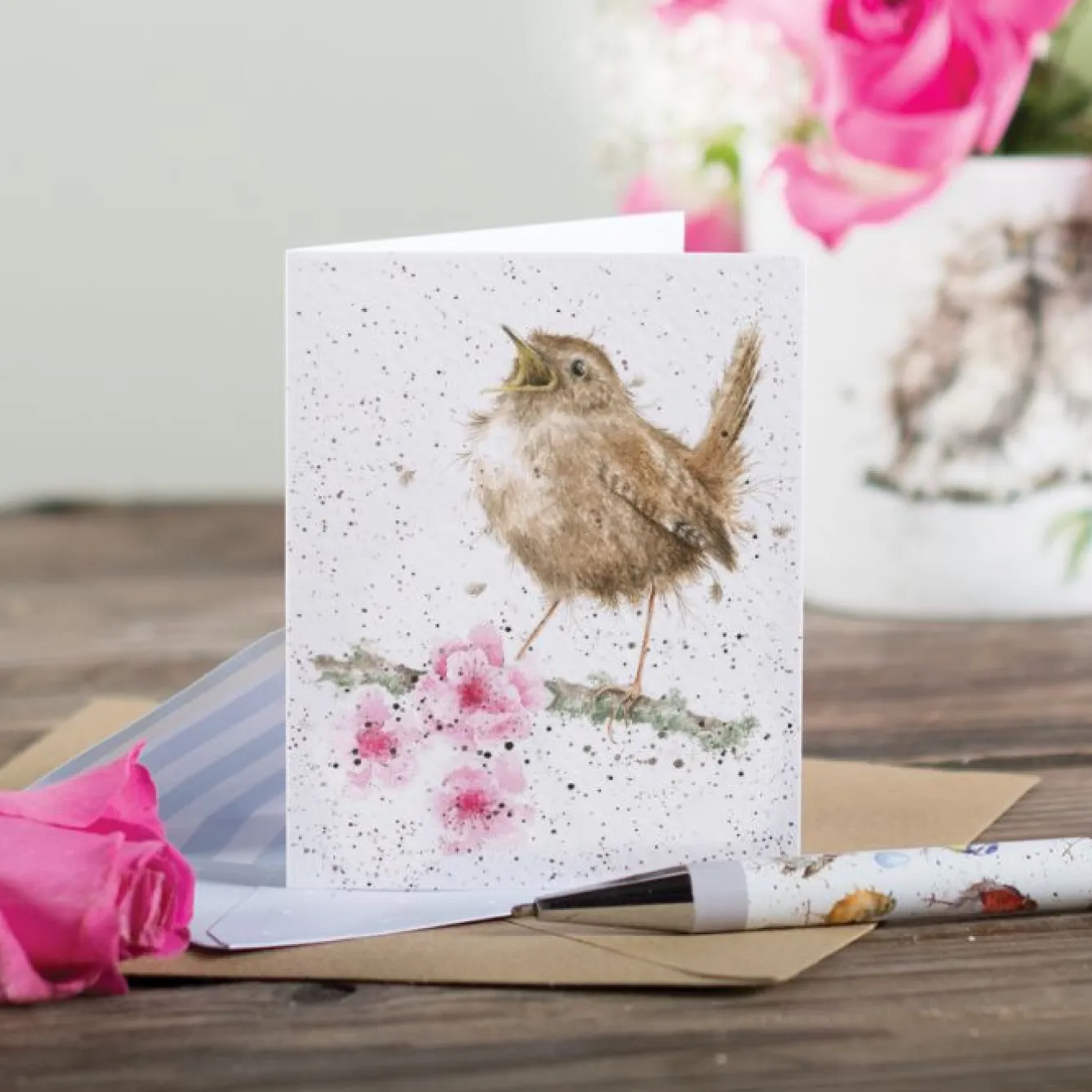 Wrendale Designs 'Little Tweets' Wren Gift Enclosure Card- Greeting Cards