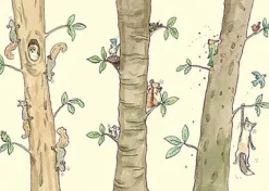 Two Bad Mice Living the High Life Greetings Card- Greeting Cards