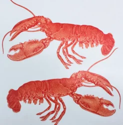 Thornback & Peel Lobster Coral Pot Stand- Melamine