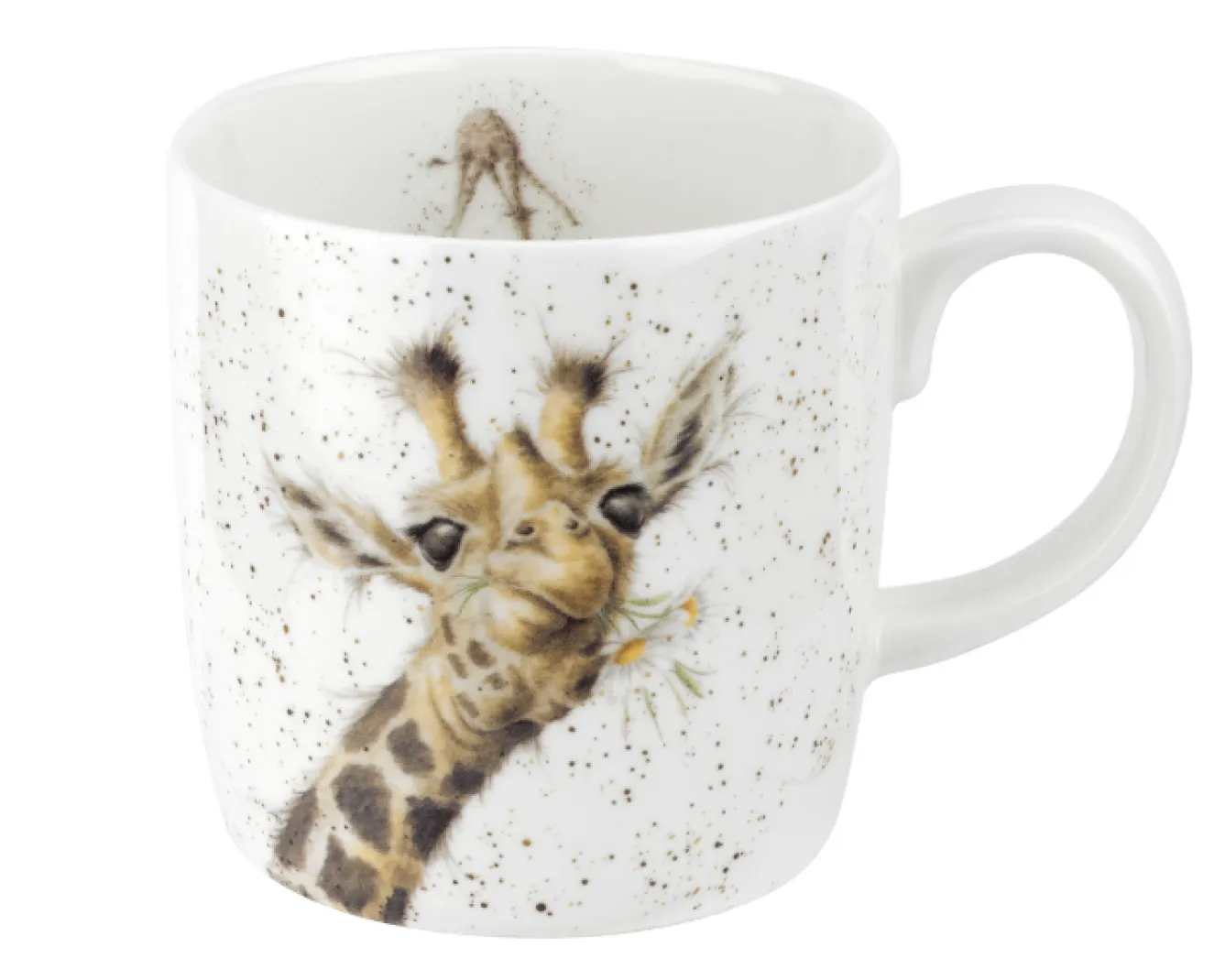 Wrendale Designs 'Lofty' Giraffe Bone China Mug (14oz)- Flowers & Garden|Animals