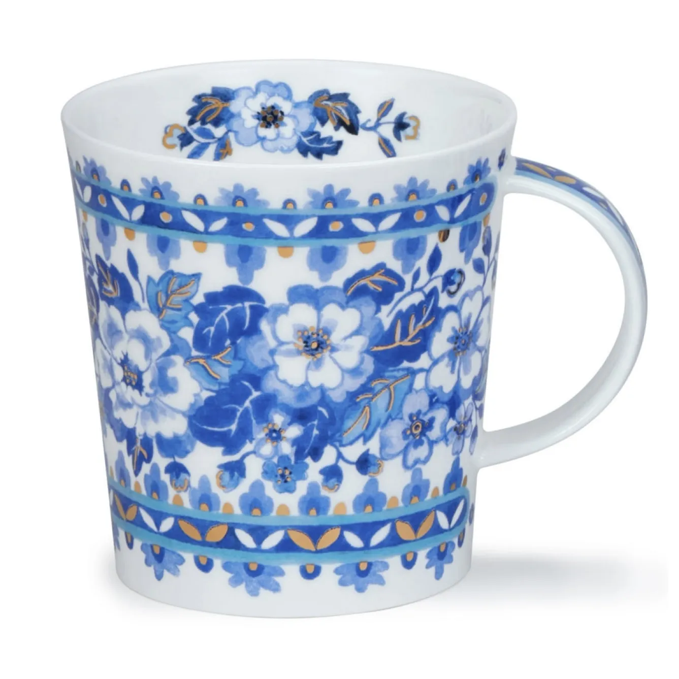 Dunoon Lomond Delft Blue Mug- Flowers & Garden