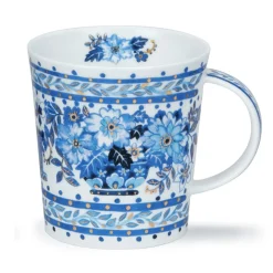 Dunoon Lomond Delft Blue Mug- Flowers & Garden