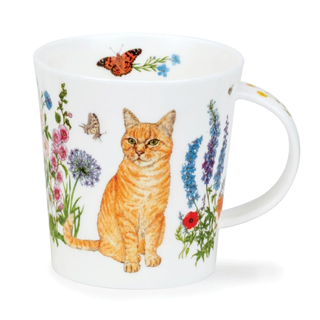 Dunoon Lomond Floral Cats Mug- Tea|Animals