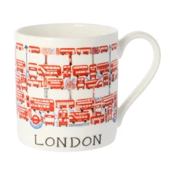 Mclaggan Smith London Bus Bone China Mug- Royal|Tea